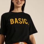 Baskılı T-shirt - Siyah