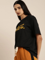 Baskılı T-shirt - Siyah - Görsel 2