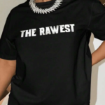 Baskılı Oversize T-shirt - Siyah