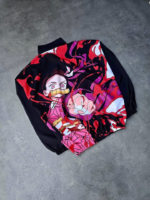 Fermuarlı Dijital Baskılı Rüzgarlık - Siyah - Görsel 2