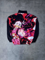 Fermuarlı Dijital Baskılı Rüzgarlık - Siyah - Görsel 3