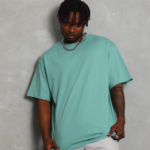 Unisex Oversize Düz Bisiklet Yaka T-Shirt - Mint Yeşili