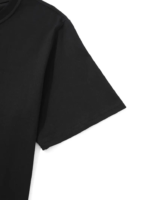 Baskılı Oversize Bisiklet Yaka T-shirt - Siyah - Görsel 2