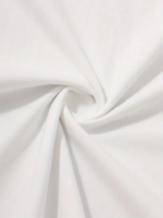 Baskılı Oversize Bisiklet Yaka T-shirt - Beyaz - Görsel 4