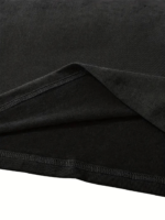 Fiyonk Baskılı Siyah Oversize Unisex T-shirt- Siyah - Görsel 3