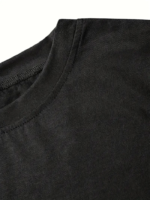 Fiyonk Baskılı Siyah Oversize Unisex T-shirt- Siyah - Görsel 4