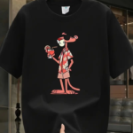 Baskılı Oversize Bisiklet Yaka T-shirt - Siyah