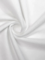 Baskılı Oversize Bisiklet Yaka T-shirt - Beyaz - Görsel 3