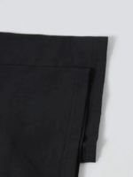 Baskılı Oversize Bisiklet Yaka T-shirt - Siyah - Görsel 2