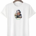 Anneler Gününe Özel Tasarım Canım Annem Baskılı T-shirt - Beyaz