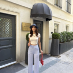 Su Yolu Çizgili Kolay Kombinle Ne Bilir Cepli Pantolon - Açık Mavi