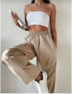 Cepli Paraşut Pantalon - Bej - Görsel 2