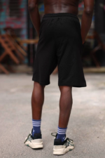 Erkek İki İplik Cepli Şort - Siyah - Görsel 2