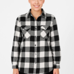 Uzun Kollu Oduncu Gömlek - Siyah