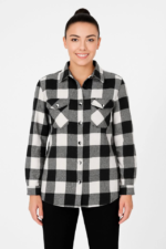 Uzun Kollu Oduncu Gömlek - Siyah