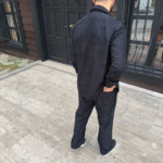 Erkek Fitilli Kadife Cepli Buggy Pantolon Oversize Rahat Kalıp - Siyah - Görsel 4