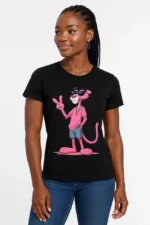 Bisiklet Yaka Kısa Kollu Baskılı T-shirt - Siyah - Görsel 3