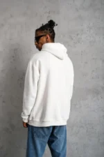 Erkek DANKES Baskılı Kapüşonlu Sweat - Beyaz - Görsel 2