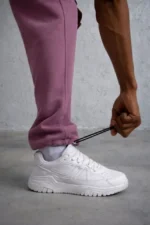 Erkek Baggy Alt Eşofman - Gül Kurusu