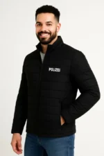 Erkek Mikro Su İtici Kapitone Baskılı Astarlı Fermuarlı Bomber Mont - Siyah - Görsel 3