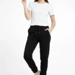 Jogger Eşofman Altı Rahat Kalıp, Cepli, Lastikli Paça, Günlük Spor Pantolon - Siyah