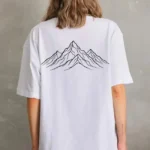 Nihilist Penguen Özel Tasarım Oversize Bisiklet Yaka Tişört - Beyaz