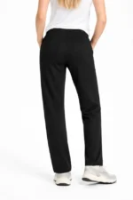 Düz Paça Beli Lastikli İpli Günlük Spor Eşofman Altı Rahat Fit - Siyah - Görsel 4