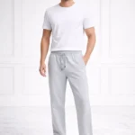 Erkek Düz Paça Beli Lastikli İpli Günlük Spor Eşofman Altı Rahat Fit - Gri