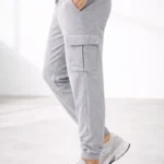 Erkek Jogger Eşofman Altı Regular Fit , Kargo Cepli, Lastikli Paça, Günlük Spor Pantolon - Gri