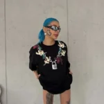 Baskılı T-Shirt Kısa Kol Bisiklet Yaka Regular Rahat Kalıp Günlük Tişört - Siyah