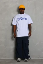 Erkek Baskılı T-Shirt Kısa Kol Bisiklet Yaka Regular Fit Rahat Kalıp Günlük Tişört - Beyaz - Görsel 2