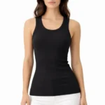 Fitilli Likralı Kaşkorse Atlet Vücuda Oturan Basic Şıklık - Siyah