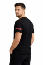 Erkek TÜRKİYE Ay Yıldız Baskılı 10 Numara Forma Tişört Taraftar T-Shirt - Siyah - Görsel 2