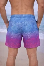 Erkek Deniz Şortu Fermuarlı Cepli File Astarlı Hızlı Kuruyan Premium - Çok Renkli - Görsel 2