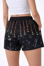 Deniz Şortu Fermuarlı Cepli File Astarlı Hızlı Kuruyan Premium - Siyah - Görsel 3