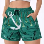 Deniz Şortu Fermuarlı Cepli File Astarlı Hızlı Kuruyan Premium - Su Yeşili