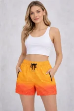 Deniz Şortu Fermuarlı Cepli File Astarlı Hızlı Kuruyan Premium - Çok Renkli