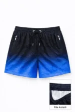 Deniz Şortu Fermuarlı Cepli File Astarlı Hızlı Kuruyan Premium - Çok Renkli - Görsel 2