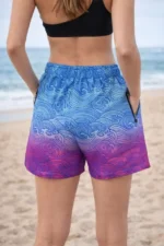 Deniz Şortu Fermuarlı Cepli File Astarlı Hızlı Kuruyan Premium - Çok Renkli - Görsel 3