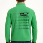 Ön Arka Polar Kazak Dik Yaka - Yeşil