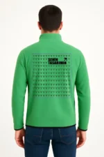 Ön Arka Polar Kazak Dik Yaka - Yeşil