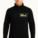 Ön Polar Kazak Dik Yaka - Siyah