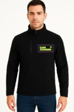 Ön Polar Kazak Dik Yaka - Siyah