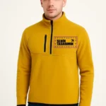 Ön Polar Kazak Dik Yaka - Sarı