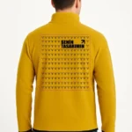 Ön Arka Polar Kazak Dik Yaka - Sarı