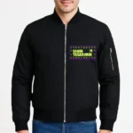 Ön Bomber Ceket - Siyah