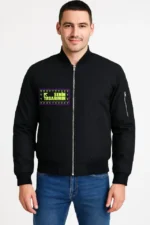 Ön Bomber Ceket - Siyah - Görsel 2