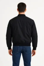 Arka Bomber Ceket - Siyah - Görsel 4