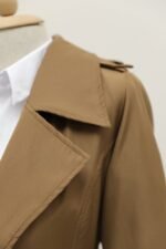 Astarlı Kemerli Trenckot -Taba - Görsel 4