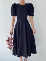 Catania Balon Kol Elbise - Görsel 2